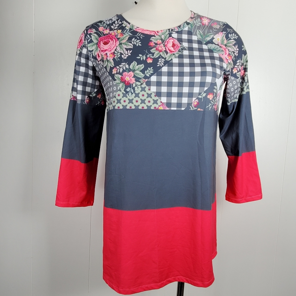 NWT Nanu 3/4 sleeve tunic shirt - Picture 6 of 13